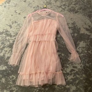 pink baby doll dress